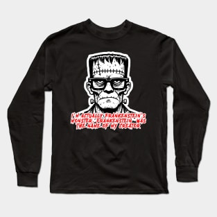 Nerd Frankenstein Long Sleeve T-Shirt